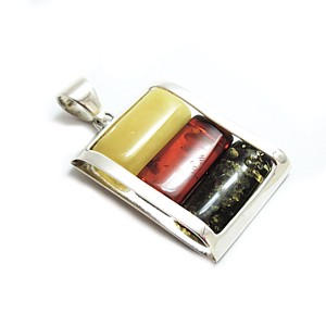 Amber Rectangle with Butter, Cognac & Green